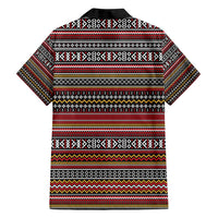 Funny Unicorn Workout Family Matching Off Shoulder Maxi Dress and Hawaiian Shirt with Squat Like No Tomorrow Quote and Rainbow Tribal - Wonder Print Shop