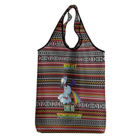 Funny Unicorn Workout Grocery Bag with Squat Like No Tomorrow Quote and Rainbow Tribal - Wonder Print Shop