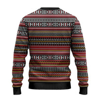 Funny Unicorn Workout Ugly Christmas Sweater with Squat Like No Tomorrow Quote and Rainbow Tribal - Wonder Print Shop