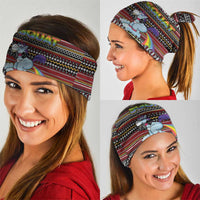Funny Unicorn Workout Neck Gaiter with Squat Like No Tomorrow Quote and Rainbow Tribal - Wonder Print Shop