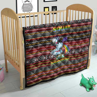 Funny Unicorn Workout Quilt with Squat Like No Tomorrow Quote and Rainbow Tribal - Wonder Print Shop