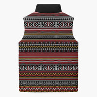 Funny Unicorn Workout Sleeveless Puffer Jacket with Squat Like No Tomorrow Quote and Rainbow Tribal - Wonder Print Shop