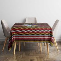 Funny Unicorn Workout Tablecloth with Squat Like No Tomorrow Quote and Rainbow Tribal - Wonder Print Shop