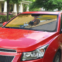 Personalized Cool Turkey Bowling Auto Sun Shade with Sunglasses Pins - Wonder Print Shop