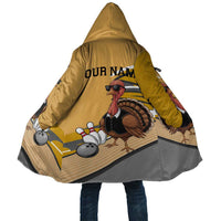 Personalized Cool Turkey Bowling Cloak with Sunglasses Pins - Wonder Print Shop
