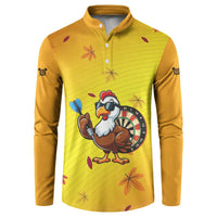 Personalized Funny Turkey Darts Button Sweatshirt with Sunglasses Dartboard - Wonder Print Shop