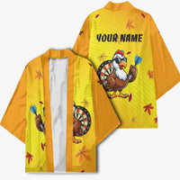 Personalized Funny Turkey Darts Kimono with Sunglasses Dartboard - Wonder Print Shop