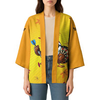 Personalized Funny Turkey Darts Kimono with Sunglasses Dartboard - Wonder Print Shop