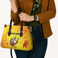 Personalized Funny Turkey Darts Leather Bag with Sunglasses Dartboard - Wonder Print Shop
