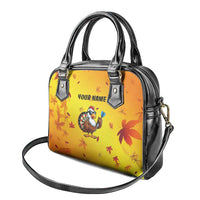 Personalized Funny Turkey Darts Shoulder Handbag with Sunglasses Dartboard - Wonder Print Shop