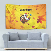Personalized Funny Turkey Darts Tapestry with Sunglasses Dartboard - Wonder Print Shop