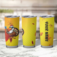 Personalized Funny Turkey Darts Tumbler Cup with Sunglasses Dartboard - Wonder Print Shop
