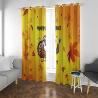 Personalized Funny Turkey Darts Window Curtain with Sunglasses Dartboard - Wonder Print Shop