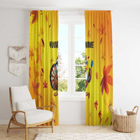 Personalized Funny Turkey Darts Window Curtain with Sunglasses Dartboard - Wonder Print Shop