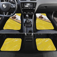 Personalized Funny Turkey Bowling Car Mats with Cool Sunglasses Pins Yellow and White - Wonder Print Shop
