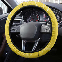 Funny Turkey Bowling Steering Wheel Cover with Cool Sunglasses Pins Yellow and White - Wonder Print Shop