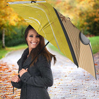Personalized Funny Turkey Bowling Umbrella with Cool Sunglasses Pins Yellow and White - Wonder Print Shop
