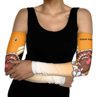 Personalized Funny Turkey Bowling Arm Sleeves with Cartoon Pins Thanksgiving - Wonder Print Shop