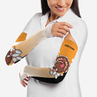 Personalized Funny Turkey Bowling Arm Sleeves with Cartoon Pins Thanksgiving - Wonder Print Shop