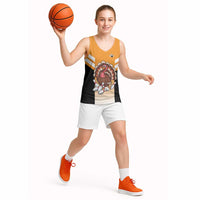 Personalized Funny Turkey Bowling Basketball Jersey with Cartoon Pins Thanksgiving - Wonder Print Shop