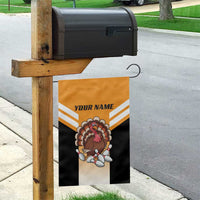 Personalized Funny Turkey Bowling Garden Flag with Cartoon Pins Thanksgiving - Wonder Print Shop