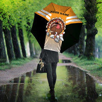Personalized Funny Turkey Bowling Umbrella with Cartoon Pins Thanksgiving - Wonder Print Shop