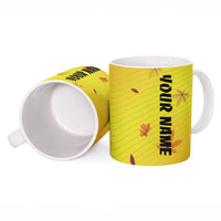 Personalized Funny Turkey Billiards Ceramic Mug with Pool Cue and Balls Thanksgiving Design - Wonder Print Shop