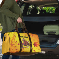 Personalized Funny Turkey Billiards Travel Bag with Pool Cue and Balls Thanksgiving Design - Wonder Print Shop