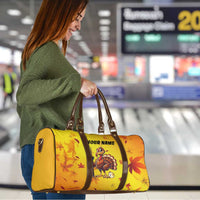 Personalized Funny Turkey Billiards Travel Bag with Pool Cue and Balls Thanksgiving Design - Wonder Print Shop