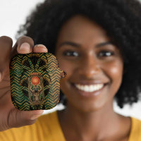 Khepri AirPods Case Ancient Egyptian Chevron, Scarab Ankh and Winged Khepri Guardian Motif - Wonder Print Shop