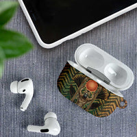 Khepri AirPods Case Ancient Egyptian Chevron, Scarab Ankh and Winged Khepri Guardian Motif - Wonder Print Shop
