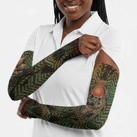 Khepri Arm Sleeves Ancient Egyptian Chevron, Scarab Ankh and Winged Khepri Guardian Motif - Wonder Print Shop