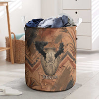 Khnum Laundry Basket Ancient Egyptian Earthy Cracked Papyrus - Divine Potter - Wonder Print Shop