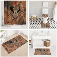 Khnum Bathroom Set Ancient Egyptian Earthy Cracked Papyrus - Divine Potter - Wonder Print Shop