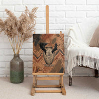 Khnum Canvas Wall Art Ancient Egyptian Earthy Cracked Papyrus - Divine Potter - Wonder Print Shop