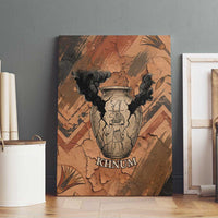 Khnum Canvas Wall Art Ancient Egyptian Earthy Cracked Papyrus - Divine Potter - Wonder Print Shop