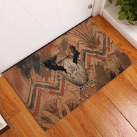 Khnum Rubber Doormat Ancient Egyptian Earthy Cracked Papyrus - Divine Potter - Wonder Print Shop