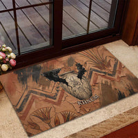 Khnum Rubber Doormat Ancient Egyptian Earthy Cracked Papyrus - Divine Potter - Wonder Print Shop