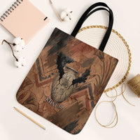 Khnum Tote Bag Ancient Egyptian Earthy Cracked Papyrus - Divine Potter - Wonder Print Shop