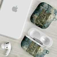 Khnum Ancient Egyptian AirPods Case with Smoky Leaf, Ram Head Emblem, and Guardian of the Cataract - Wonder Print Shop