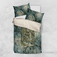 Khnum Ancient Egyptian Bedding Set with Smoky Leaf, Ram Head Emblem, and Guardian of the Cataract - Wonder Print Shop