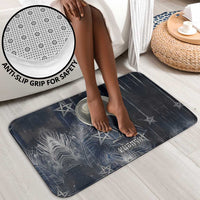 Khonsu Bathroom Set Ancient Egyptian Dark Feather Pattern, Moonlit Raven Symbol, and Eye Lotus - Wonder Print Shop