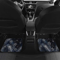Khonsu Car Mats Ancient Egyptian Dark Feather Pattern, Moonlit Raven Symbol, and Eye Lotus - Wonder Print Shop