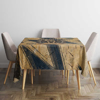 Maahes Ancient Egyptian Tablecloth Geometric Pattern Winged Lion Deity, and Sacred Lotus Motif - Wonder Print Shop
