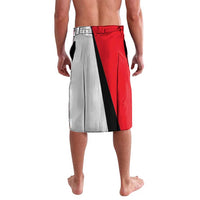Turkey Flag and Modern Graphic Design Lavalava with Bold Red and Black Elements