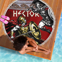Hector Prince Of Troy Beach Blanket Ancient Greek Mythology Trojan Warrior