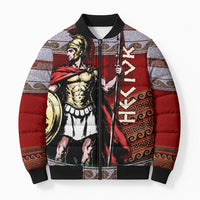 Hector Prince Of Troy Bomber Puffer Jacket Ancient Greek Mythology Trojan Warrior
