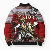 Hector Prince Of Troy Bomber Puffer Jacket Ancient Greek Mythology Trojan Warrior