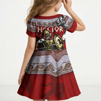 Hector Prince Of Troy Kid Short Sleeve Dress Ancient Greek Mythology Trojan Warrior
