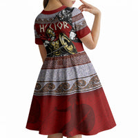 Hector Prince Of Troy Kid Short Sleeve Dress Ancient Greek Mythology Trojan Warrior